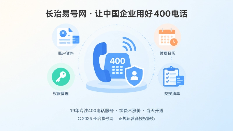 企业掌控400电话套餐与长期管理内图